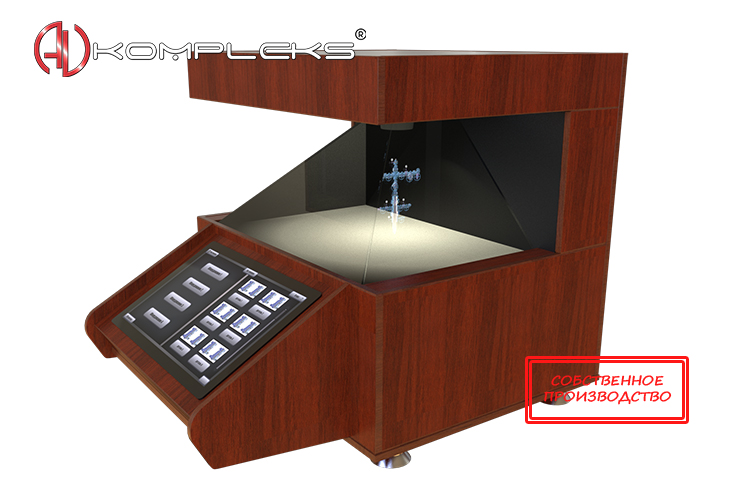 Настольная 3D пирамида «AVKompleks» с интерактивным экраном — изображение 2