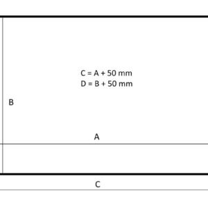 Kauber Frame Lite Velvet Cinema 136" 16:9 169x300 White Ice